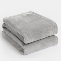 Ohs Ultra Soft Blanket Throw Warm Flannel Fleece - Slate, 120 X 150Cm - thumbnail 2