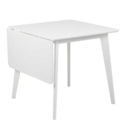Wyld Haus Saffron Extendable White Wooden Square Dining Table - thumbnail 3