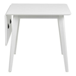 Wyld Haus Saffron Extendable White Wooden Square Dining Table - thumbnail 4
