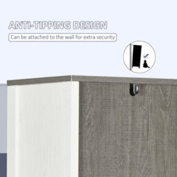 Kleankin Bathroom Storage Cabinet W/ Door Cupboard And Adjustable Shelf, White - thumbnail 6