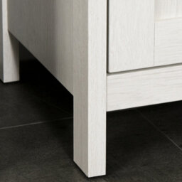 Kleankin Bathroom Storage Cabinet W/ Door Cupboard And Adjustable Shelf, White - thumbnail 9