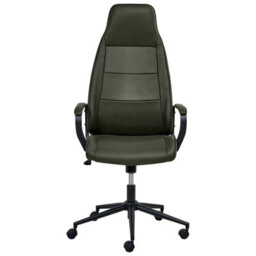 Beliani Office Chair Rebel Fabric Dark Green - thumbnail 5