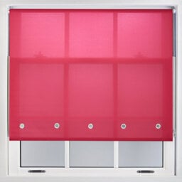 Furnished Daylight Roller Blind With Round Eyelets - Fuchsia Trimmable, 110Cm X 165Cm - thumbnail 1