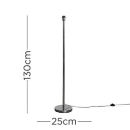 Valuelights Modern Standard Floor Lamp Base In Polished Chrome Metal Finish - thumbnail 5