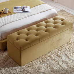 180Cm Chesterfield Ottoman Storage Box- Plush Velvet Shoe Bench - Mink Chesterfield Upholstered Blanket Box