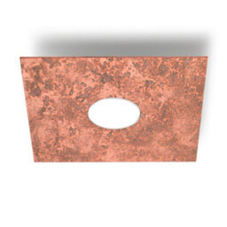 Luminosa Lighting Luminosa Square Lifestyle Metal Surface Mounted Ceiling Light - Vintage Copper Finish, 1X Gx53 - thumbnail 5