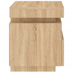Berkfield Bedside Cabinets With Led Lights 2 Pcs Sonoma Oak 40X39X48.5 Cm - thumbnail 9