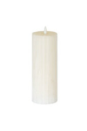 Luxe Collection Natural Glow 3.5X9 Ribbed Led Candle - thumbnail 1