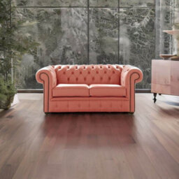Chesterfield 2 Seater Shelly Tuscany Leather Sofa Settee Bespoke In Classic Style - thumbnail 3