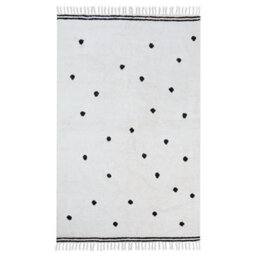 Beliani Kids Rug Laza Off-White 140 X 200 Cm Cotton - thumbnail 1