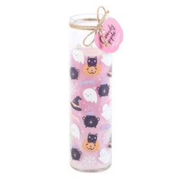Something Different Candy Apple Pastel Halloween Tube Candle Pink/black/white (One Size) - thumbnail 2