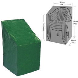Stacking Chair Cover Waterproof Outdoor Garden Patio Furniture Seat Heavy Duty - thumbnail 3