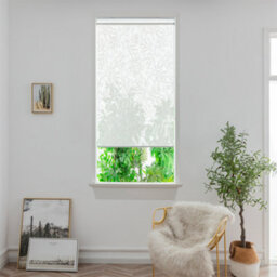 GoodHome Flasor Corded Off White Sheer Roller Blind (W)60Cm (L)180Cm - thumbnail 1