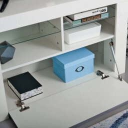 Grey Gloss & White Matt Tv Stand Led - thumbnail 3