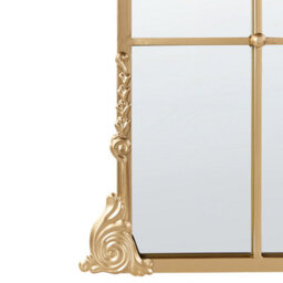Beliani Wall Mirror Noidan 66 Cm 124 Cm Metal Gold - thumbnail 5