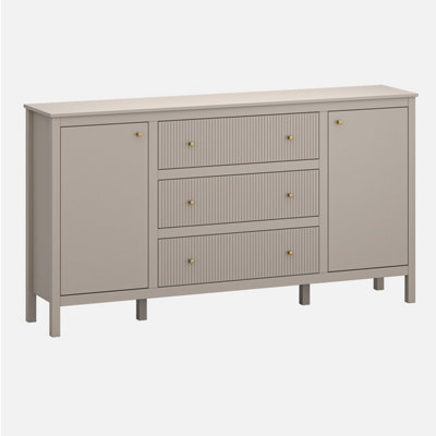 Heze Furniture Kleo 2 Door 3 Drawers Sideboard - Taupe - image 1