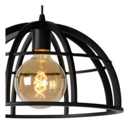 Lucide Dikra Modern Bar Pendant Light 40Cm - 3Xe27 - Black - thumbnail 6