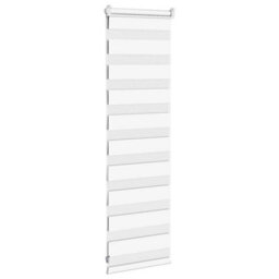 Berkfield Zebra Blind White 40X100 Cm Fabric Width 35.9 Cm Polyester - thumbnail 4