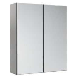 Ashford Kombu Green Bathroom Double Wall Cabinet With 2 Mirror Doors (H)72Cm (W)59.5Cm - thumbnail 1