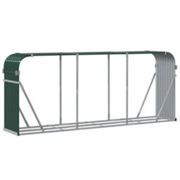 Walplus Log Holder Green 234X45X100 Cm Galvanised Steel - thumbnail 6