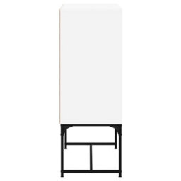 Berkfield Side Cabinet With Glass Doors White 69X37X100 Cm - thumbnail 7