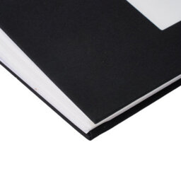 Living And Home 300 Pocket Photo Album Black Linen Hardcover Window Design Memory Storage Book - thumbnail 6