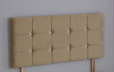 Comfy Deluxe 4Ft6 Double 26Inch Mink Plush Cube Headboard