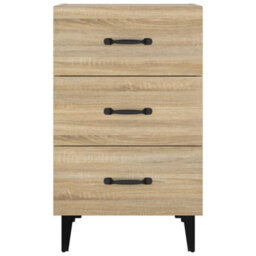 Berkfield Bedside Cabinet Sonoma Oak 40X40X66 Cm Engineered Wood - thumbnail 3
