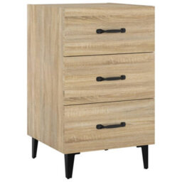 Berkfield Bedside Cabinet Sonoma Oak 40X40X66 Cm Engineered Wood - thumbnail 2