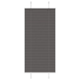 Berkfield Pleated Blind Black 55X150 Cm Fabric Width 54.4 Cm Polyester - thumbnail 1