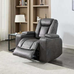 More4Homes Ashton 1+2 Seater Fabric Auto Recliner Sofa Set Grey - thumbnail 9