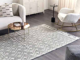 Beliani Rug Kavak Black 160 X 230 Cm Wool - thumbnail 2