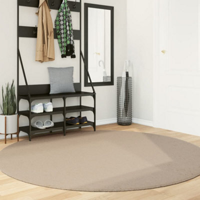 Berkfield Rug Huarte Short Pile Soft And Washable Sand Size  200 Cm - image 1