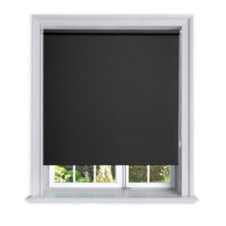 Lister Cartwright Blackout Plain Roller Blinds Windows Blind Child Safety Included (Black, 180 Cm Width X 160 Cm Drop) - thumbnail 2