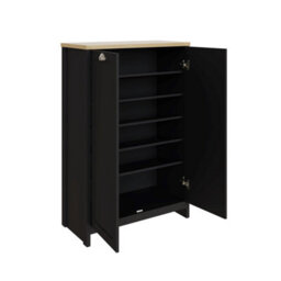 Gfw Lancaster 2 Door Shoe Cabinet Black - thumbnail 4
