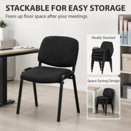 Meeting Chair, Stackable Ergonomic Office Chair With Padded Seat - thumbnail 3