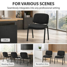 Meeting Chair, Stackable Ergonomic Office Chair With Padded Seat - thumbnail 5