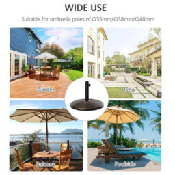 25Kg Patio Weighted Umbrella Base Parasol Holder Outdoor Stand - thumbnail 4