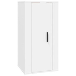 Berkfield Classic 6 Piece Tv Cabinet Set White Engineered Wood - thumbnail 5