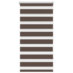 Walplus Coffee Zebra Blind 60 X 120 Cm - Light Filtering Roller Blind With Hardware - thumbnail 2