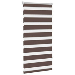 Walplus Coffee Zebra Blind 60 X 120 Cm - Light Filtering Roller Blind With Hardware - thumbnail 3