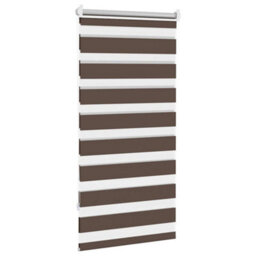 Walplus Coffee Zebra Blind 60 X 120 Cm - Light Filtering Roller Blind With Hardware - thumbnail 4