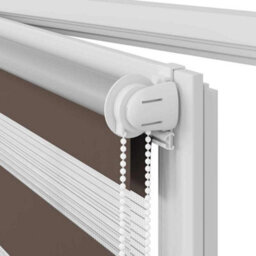 Walplus Coffee Zebra Blind 60 X 120 Cm - Light Filtering Roller Blind With Hardware - thumbnail 9