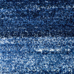 Loomed Super Soft Navy Blue Mottled Striped Shaggy Area Rug 80X150Cm - thumbnail 4