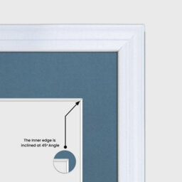 AK Frames 12X12 White Classic Multi Photo Frame With Pompadour Mount - Holds 4 Apertures (4X) 6X4 Photos - thumbnail 7