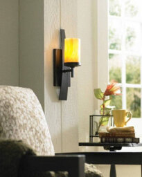 Luminosa Lighting Elstead Kyle 1 Light Indoor Candle Wall Light Imperial Bronze, E27 - thumbnail 2