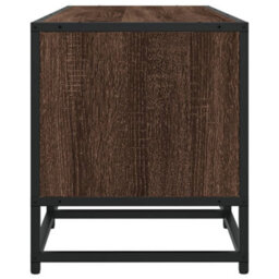 Berkfield Industrial Tv Cabinet Brown Oak 100X35X41 Cm Engineered Wood And Metal - thumbnail 5