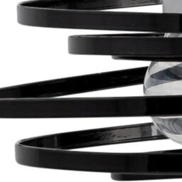 First Choice Lighting Black Metal Swirl Easy Fit Lamp Shade - thumbnail 6