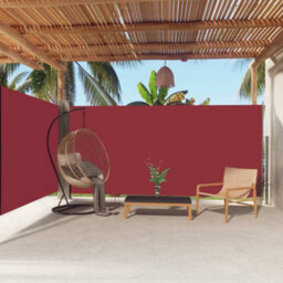 Berkfield Retractable Side Awning Red 180X600 Cm