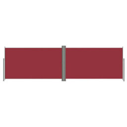 Berkfield Retractable Side Awning Red 180X600 Cm - thumbnail 2